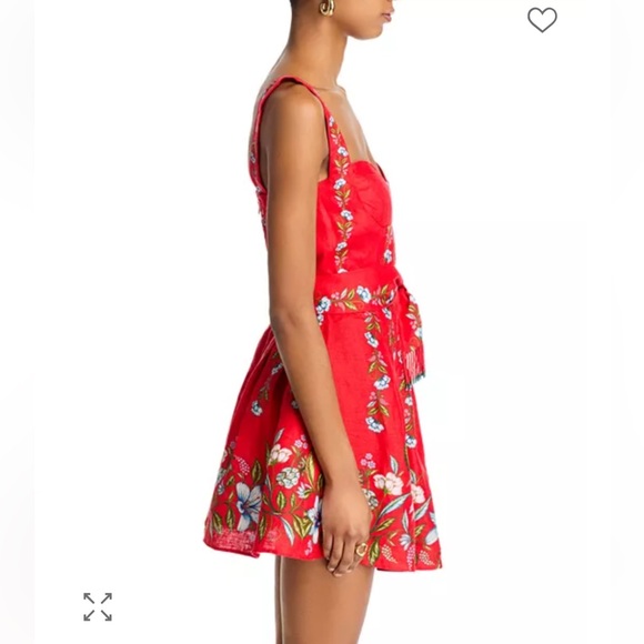 FARM Rio Red Floral Mini Dress - Picture 4 of 7